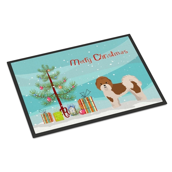 Carolines Treasures 18 x 27 in. Mal-Shi Christmas Tree Indoor or Outdoor Mat CK3853MAT - main